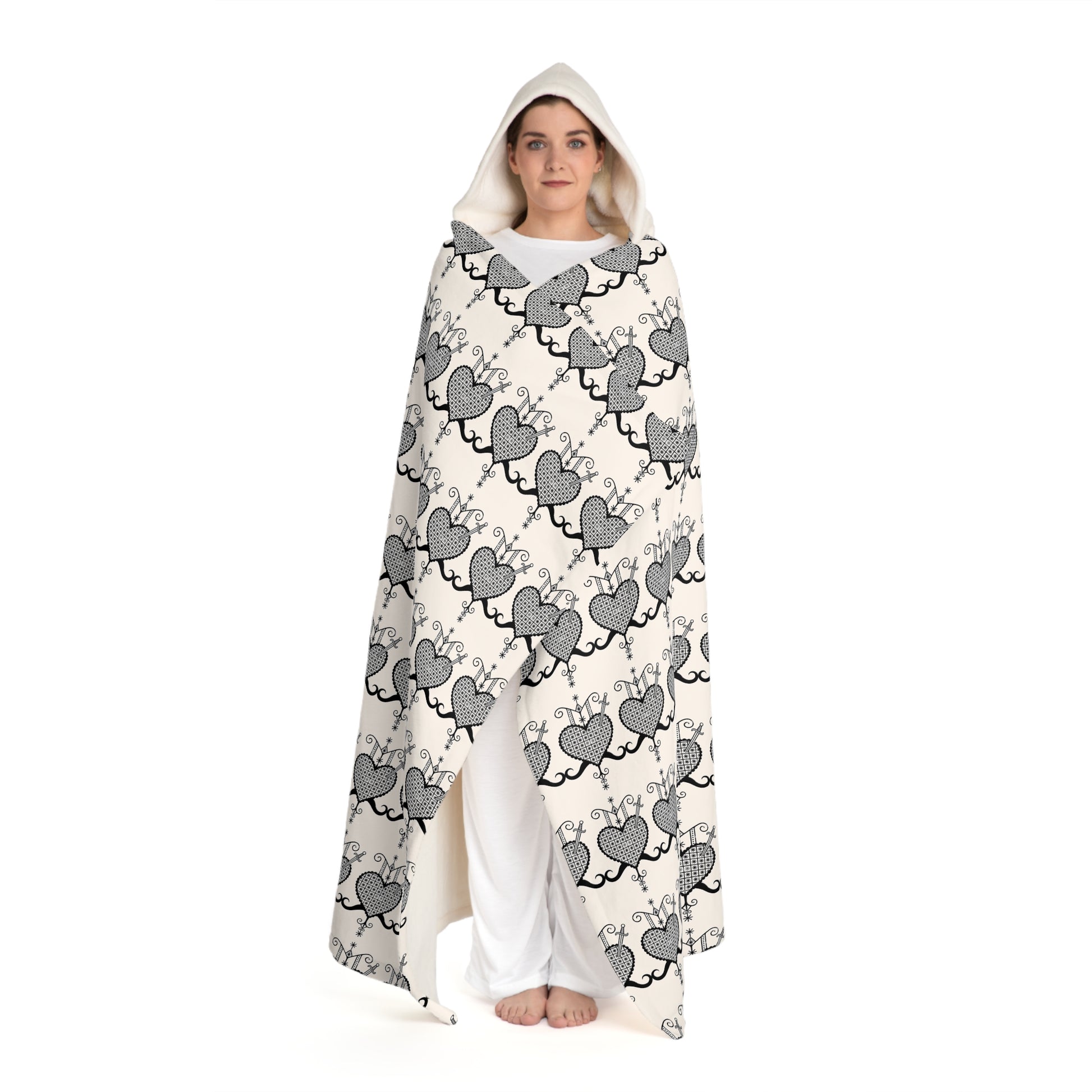 Dantò Hooded Sherpa Fleece Blanket