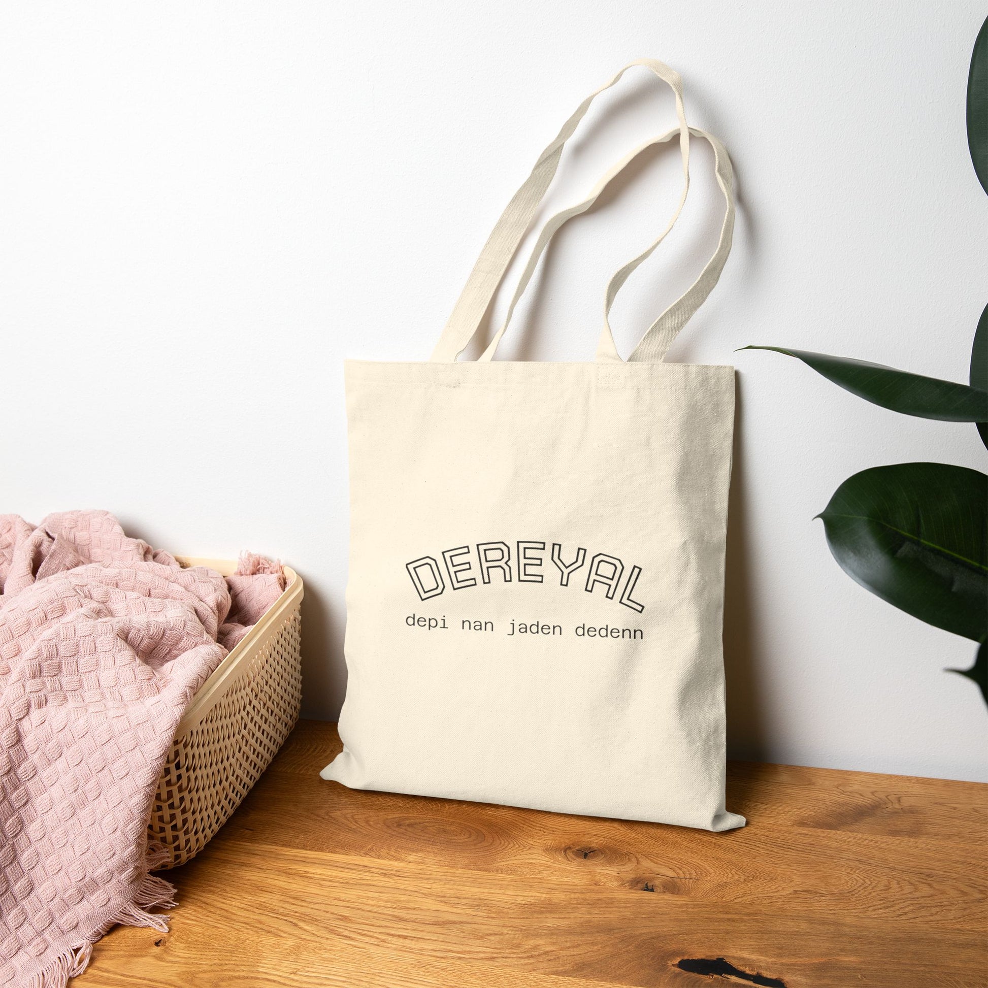 Dereyal Cotton Canvas Tote Bag Reusable