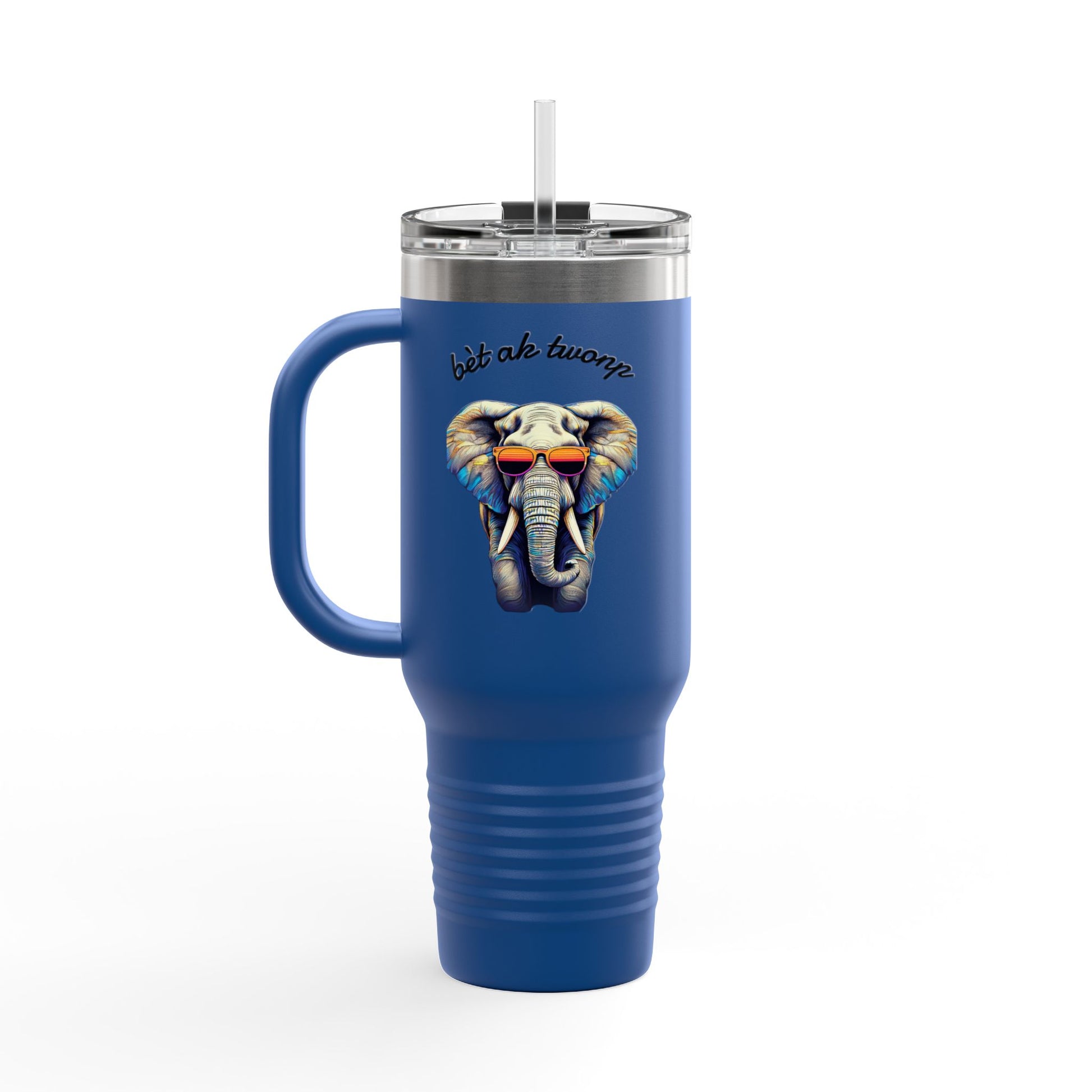 Bèt ak Twonp Travel Mug -  40oz Insulated