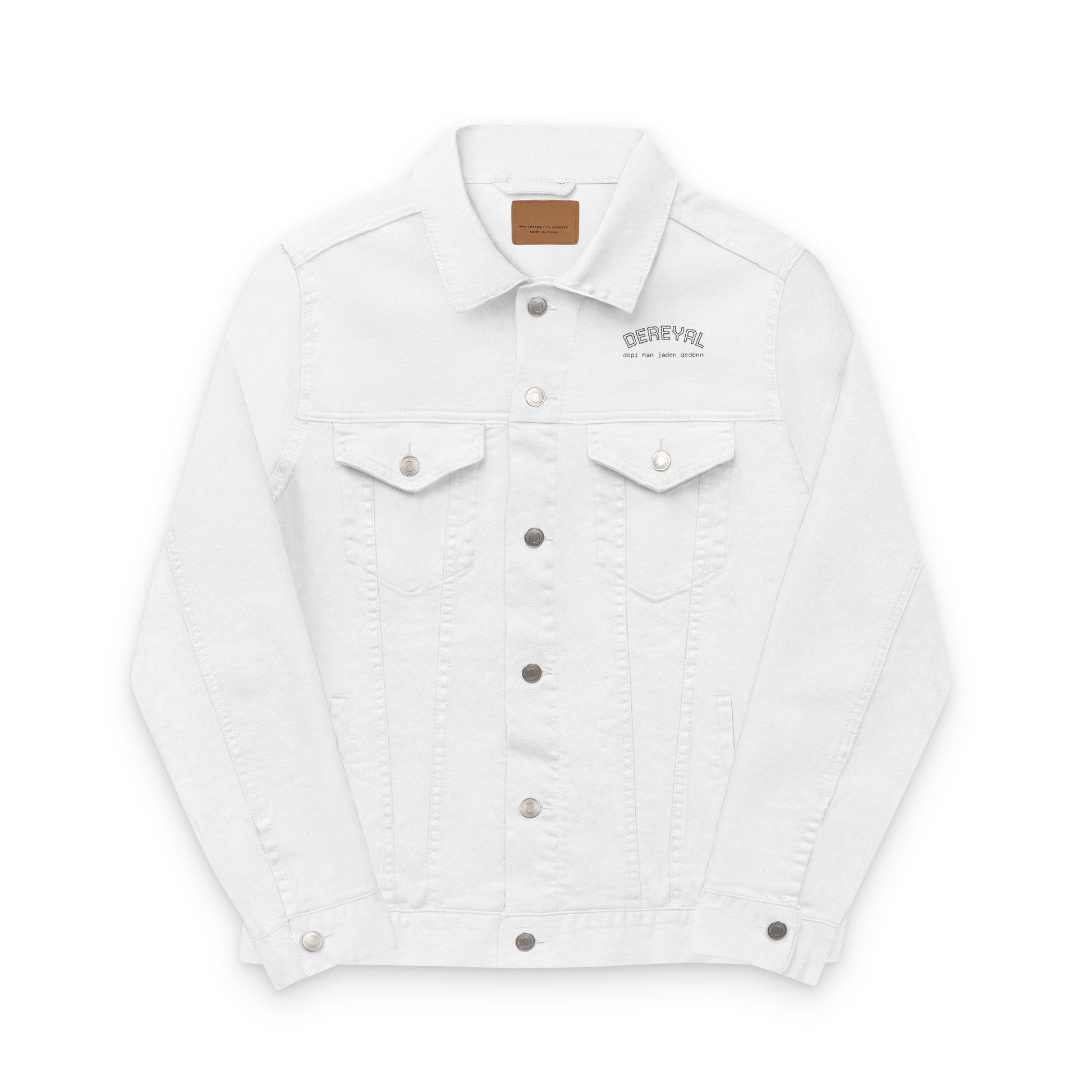 Dereyal Embroidered Unisex Denim Jacket
