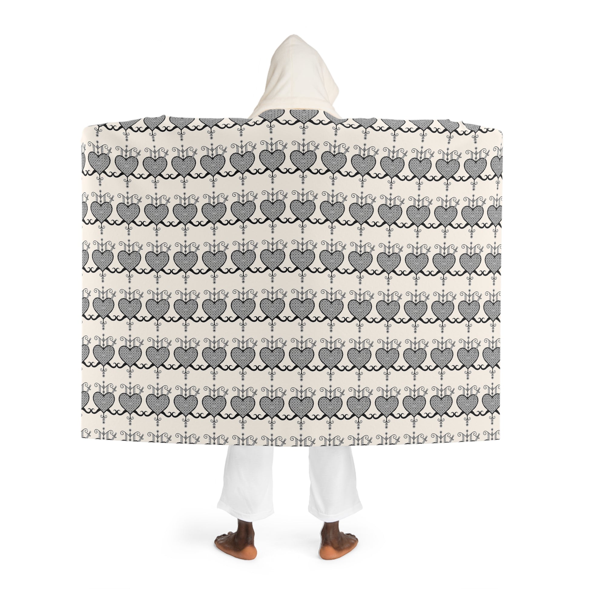 Dantò Hooded Sherpa Fleece Blanket