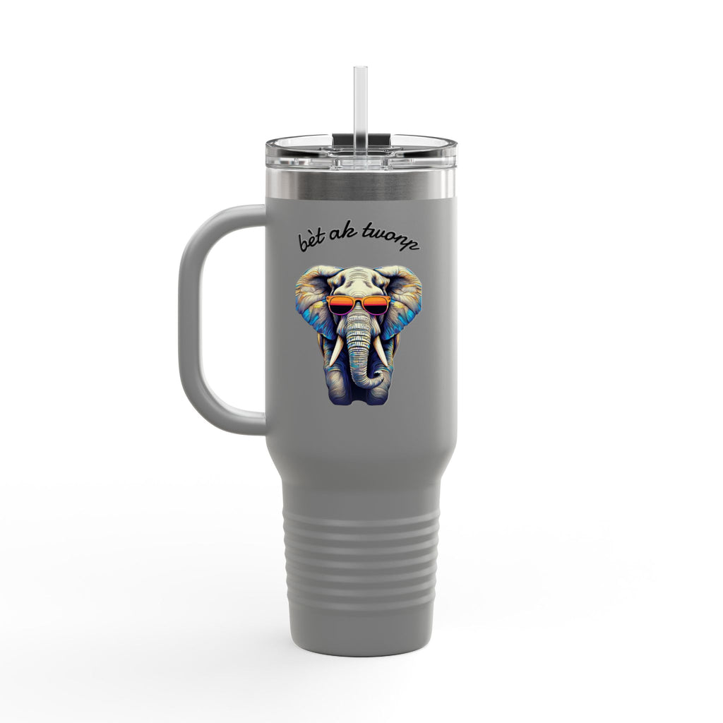 Bèt ak Twonp Travel Mug -  40oz Insulated