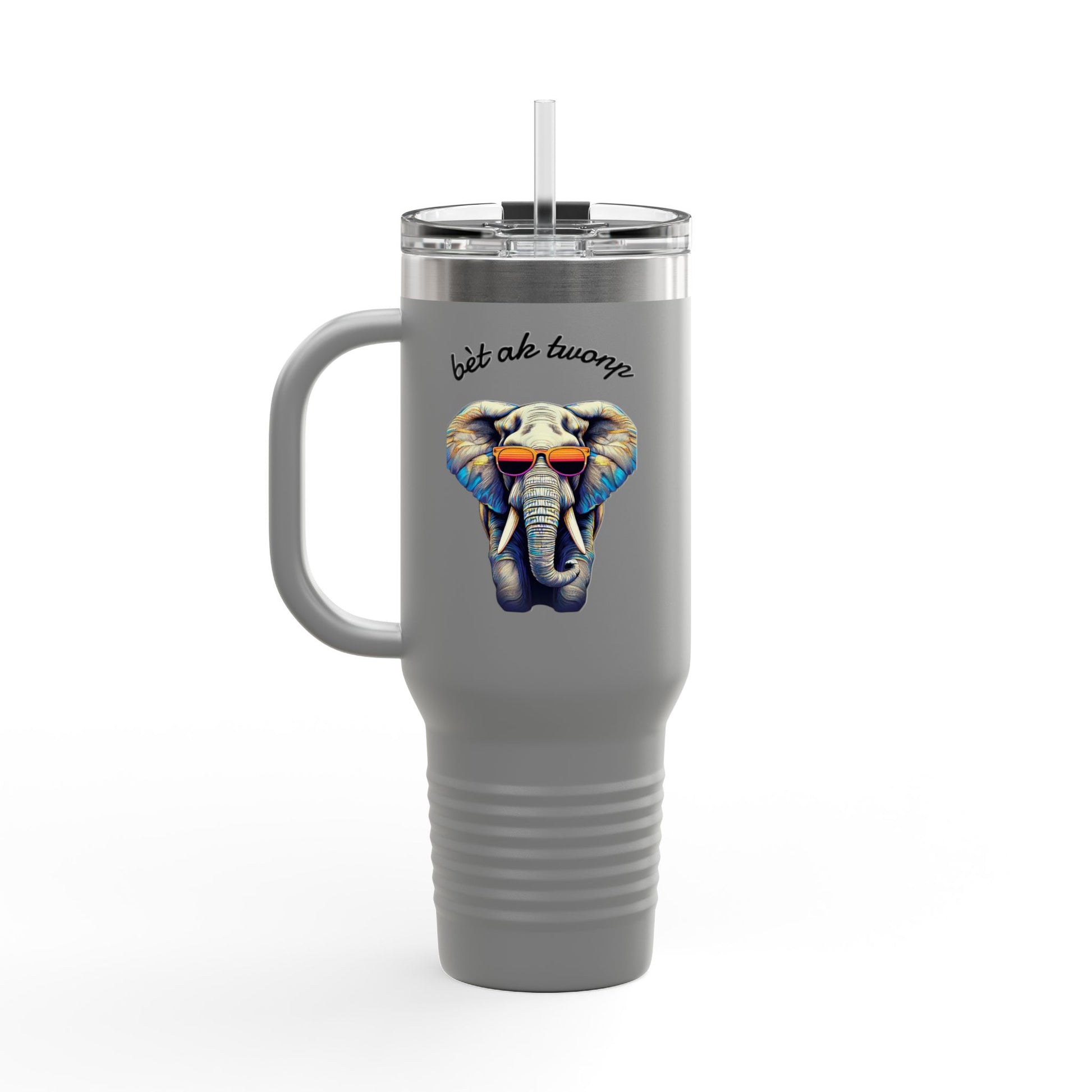 Bèt ak Twonp Travel Mug -  40oz Insulated
