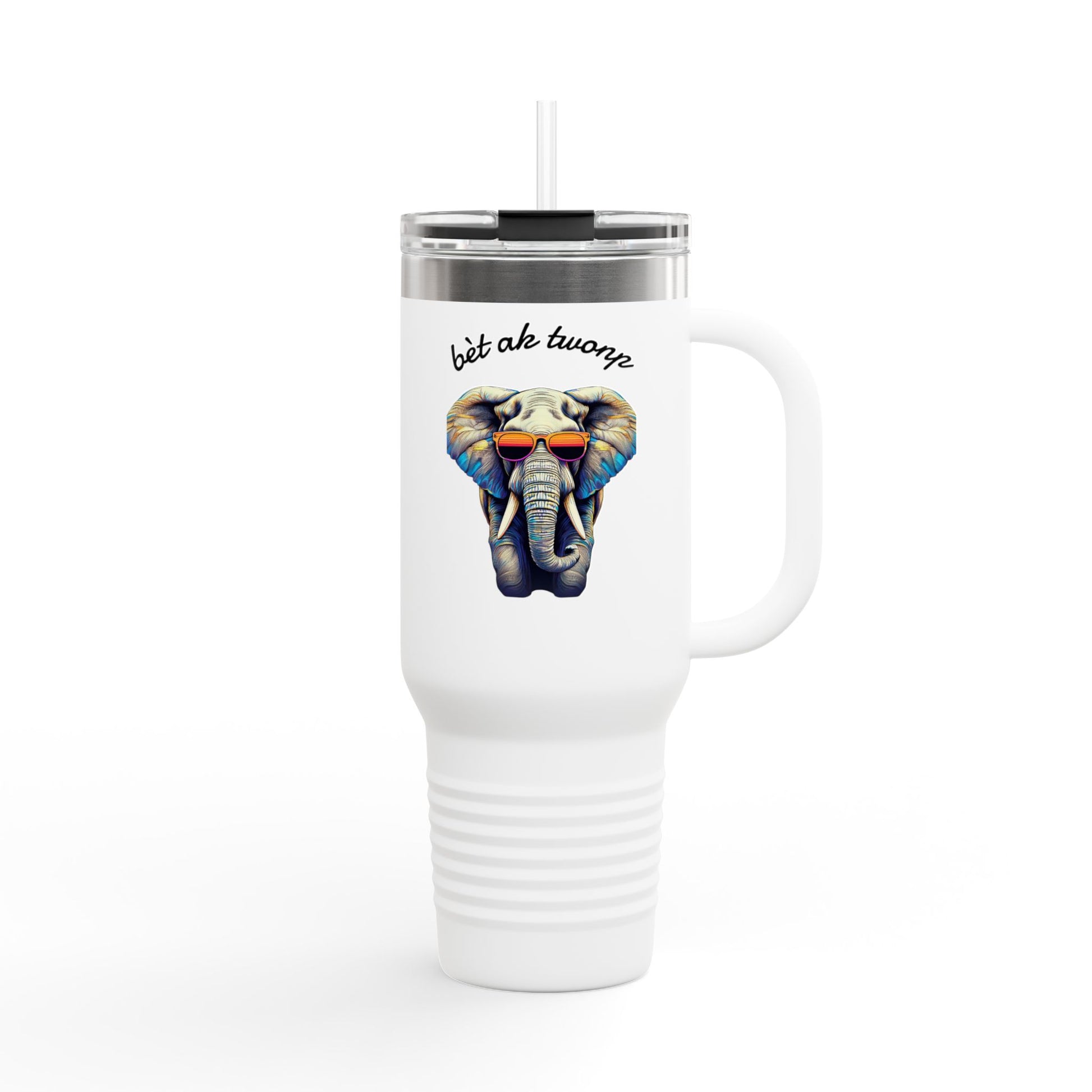 Bèt ak Twonp Travel Mug -  40oz Insulated