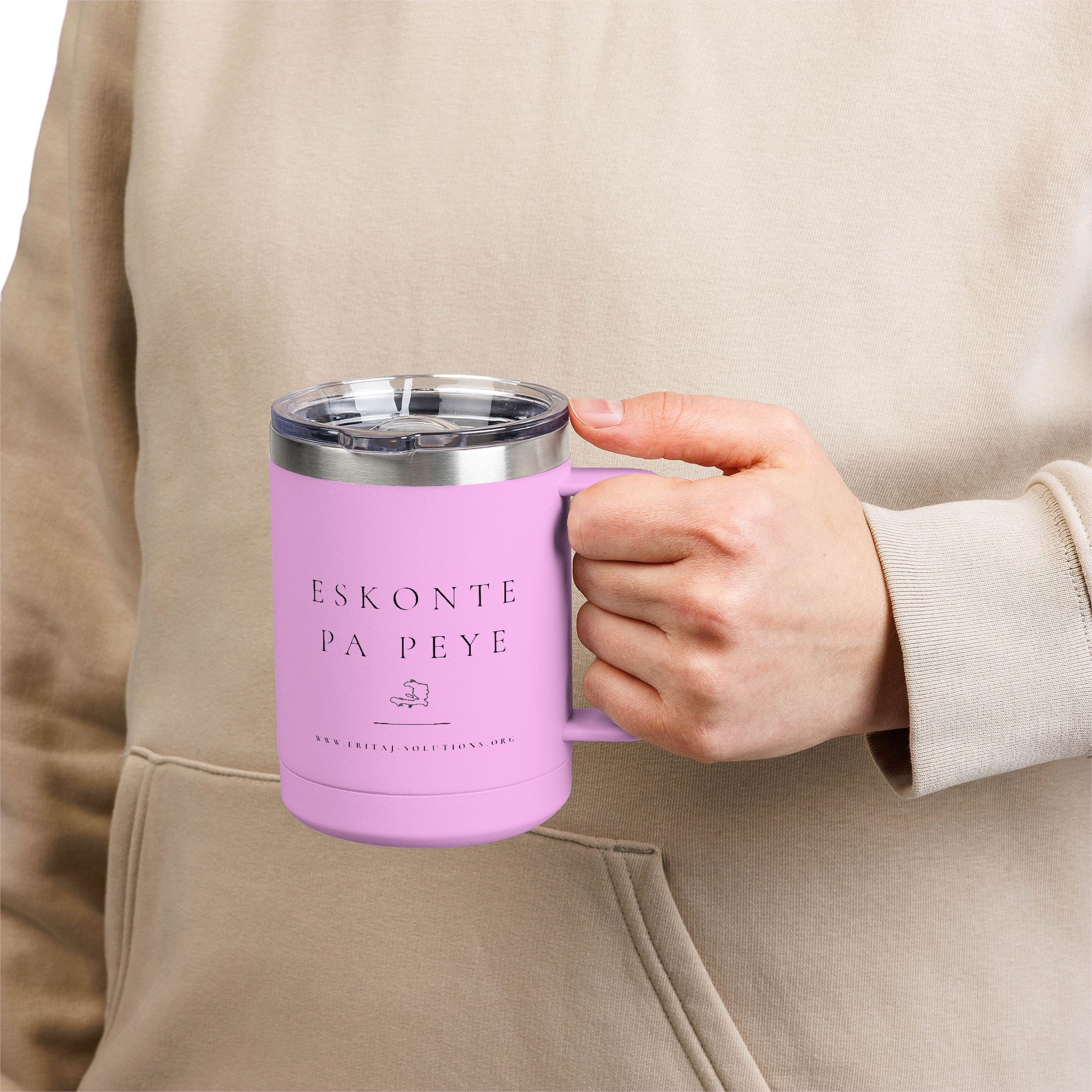 Eskonte pa Peye Coffee Mug, Motivational Tumbler, Gift for Coffee Lovers, Unique Drinkware for Home, Office, Birthday Present