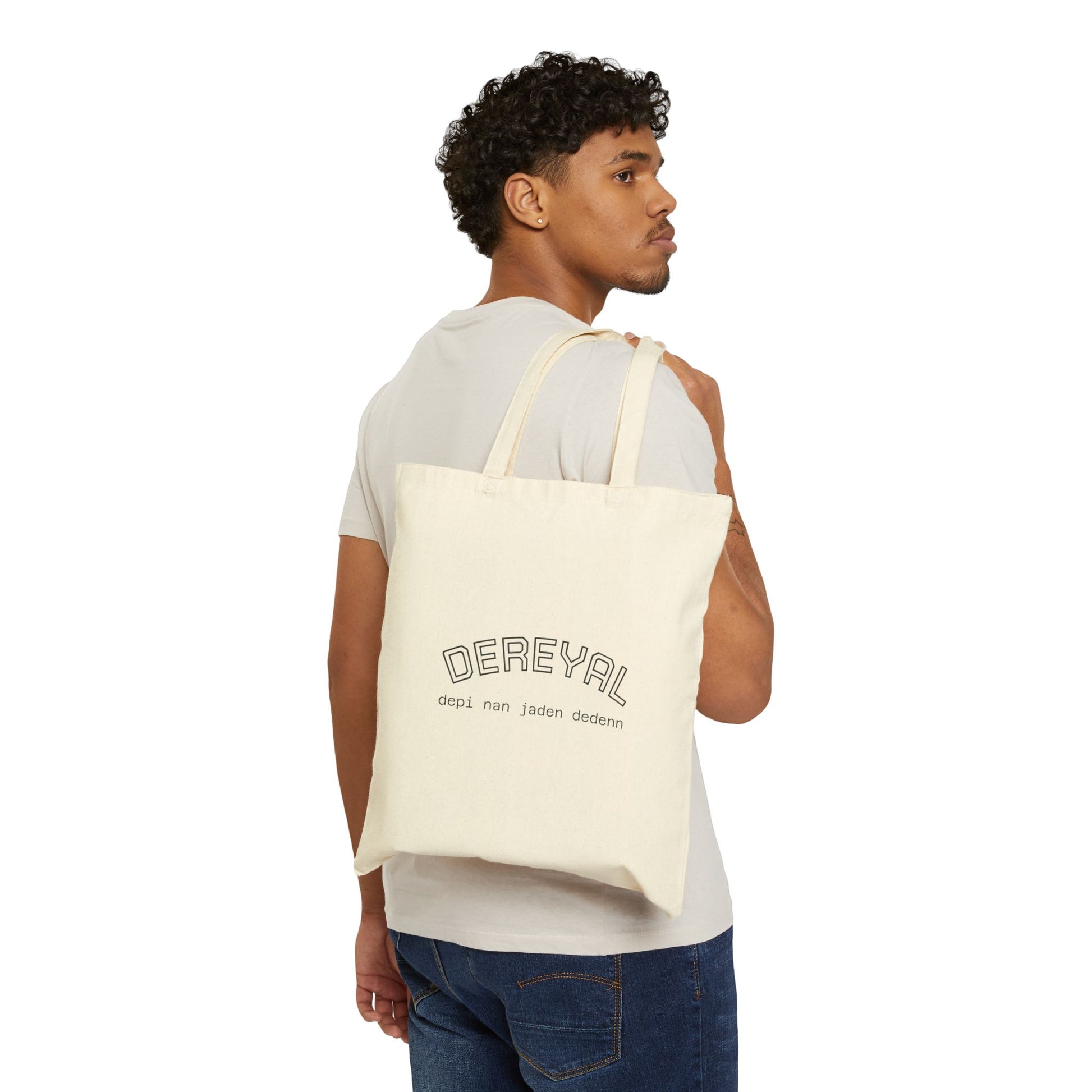Dereyal Cotton Canvas Tote Bag Reusable