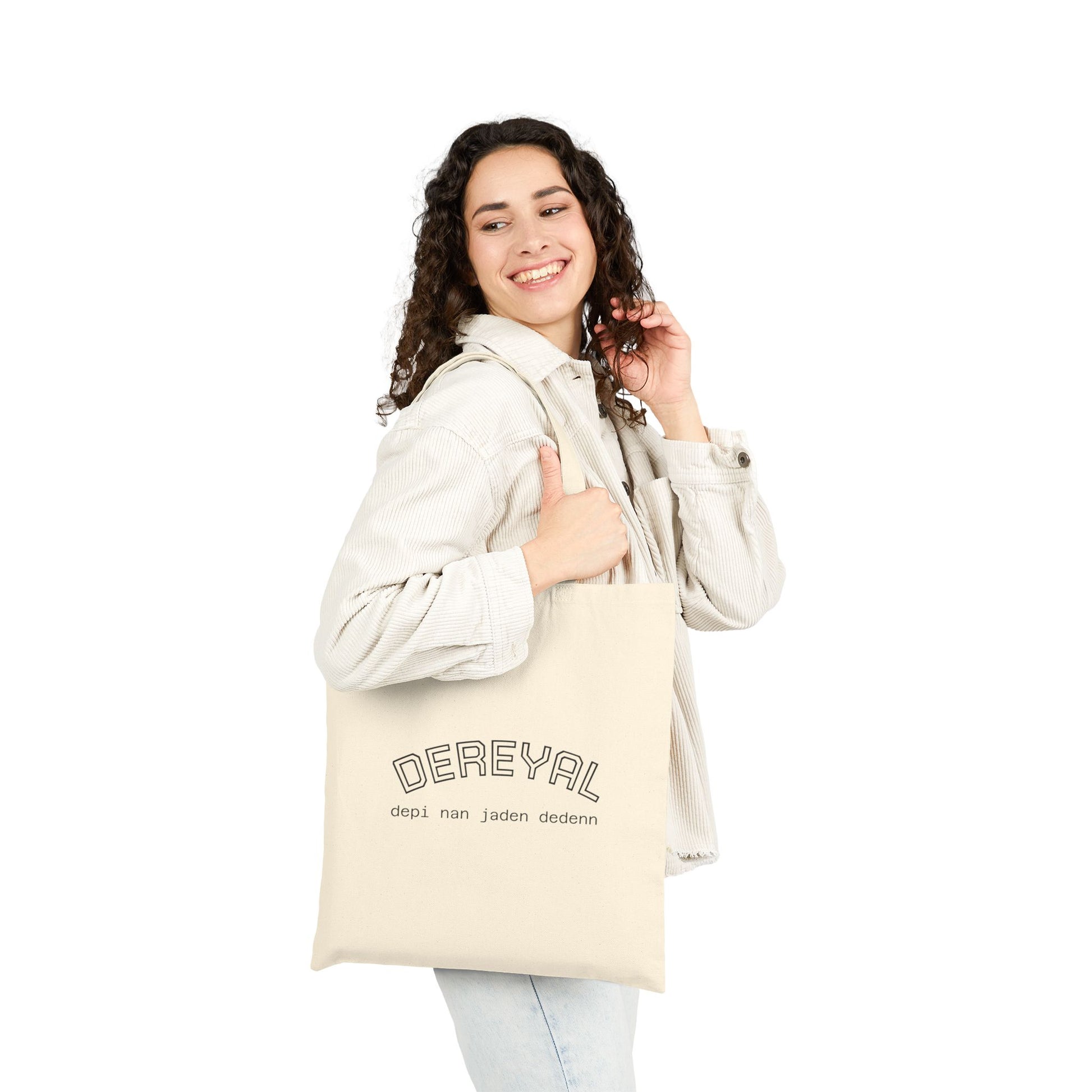 Dereyal Cotton Canvas Tote Bag Reusable