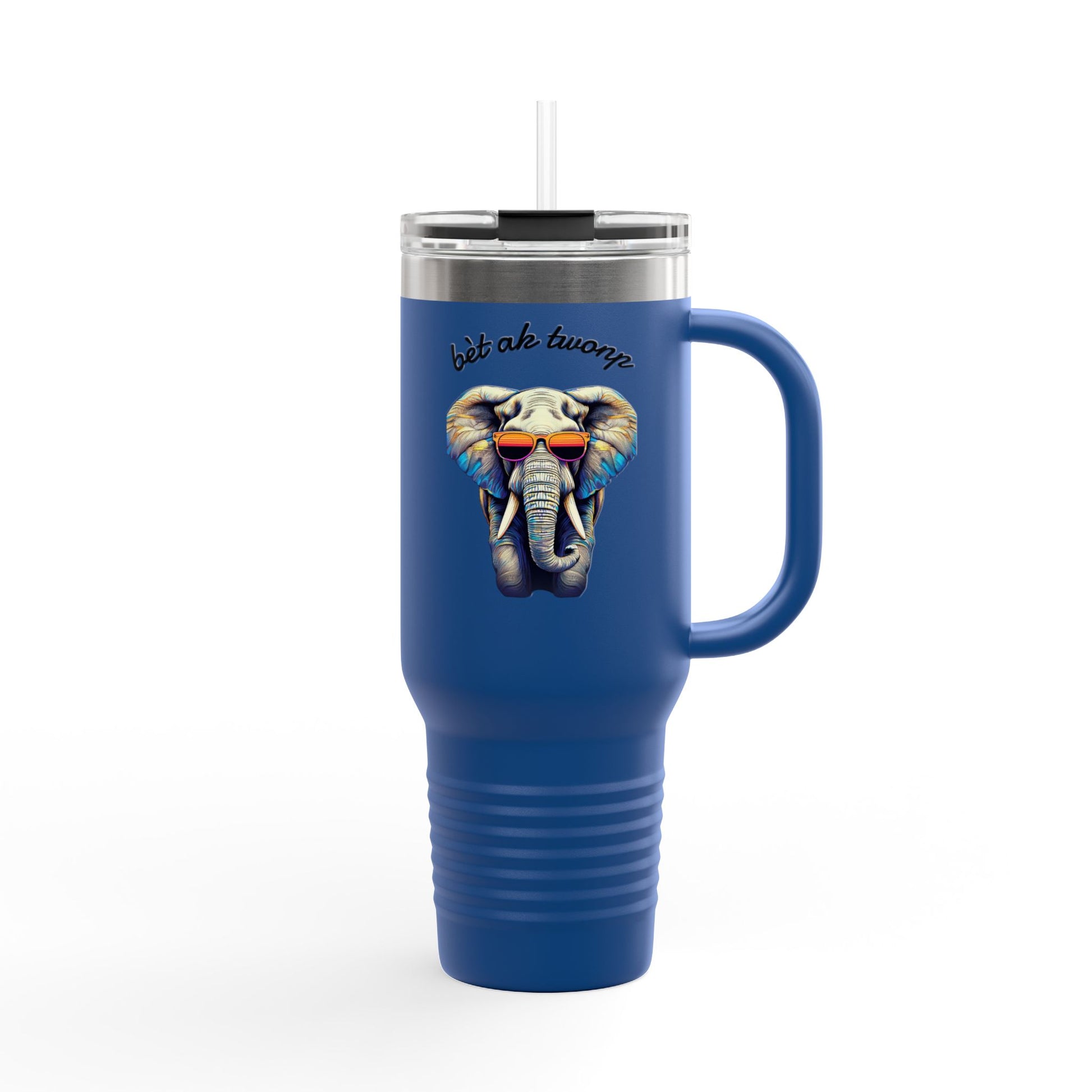 Bèt ak Twonp Travel Mug -  40oz Insulated