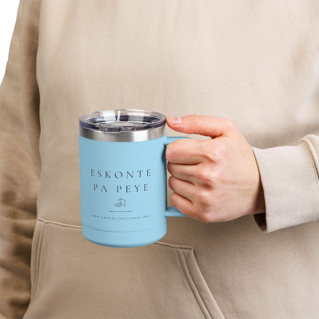 Eskonte pa Peye Coffee Mug, Motivational Tumbler, Gift for Coffee Lovers, Unique Drinkware for Home, Office, Birthday Present