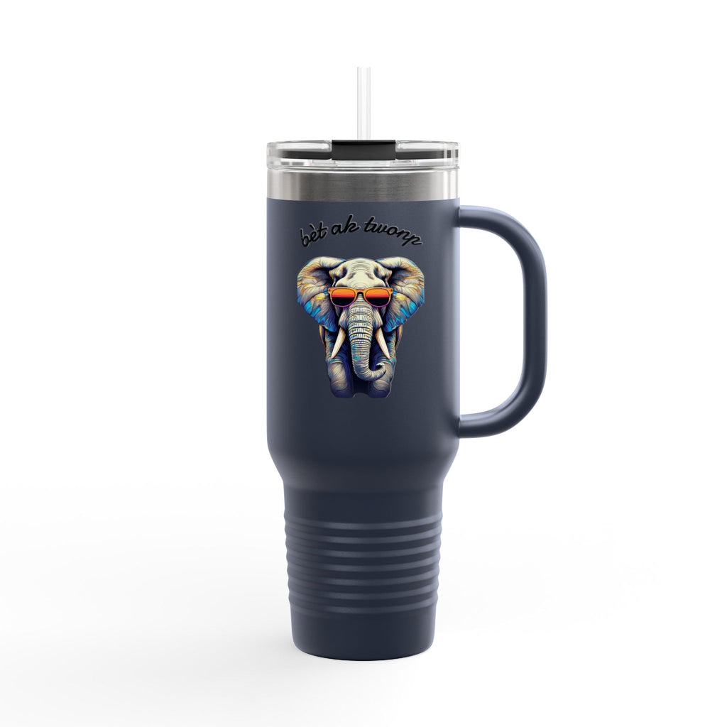 Bèt ak Twonp Travel Mug -  40oz Insulated