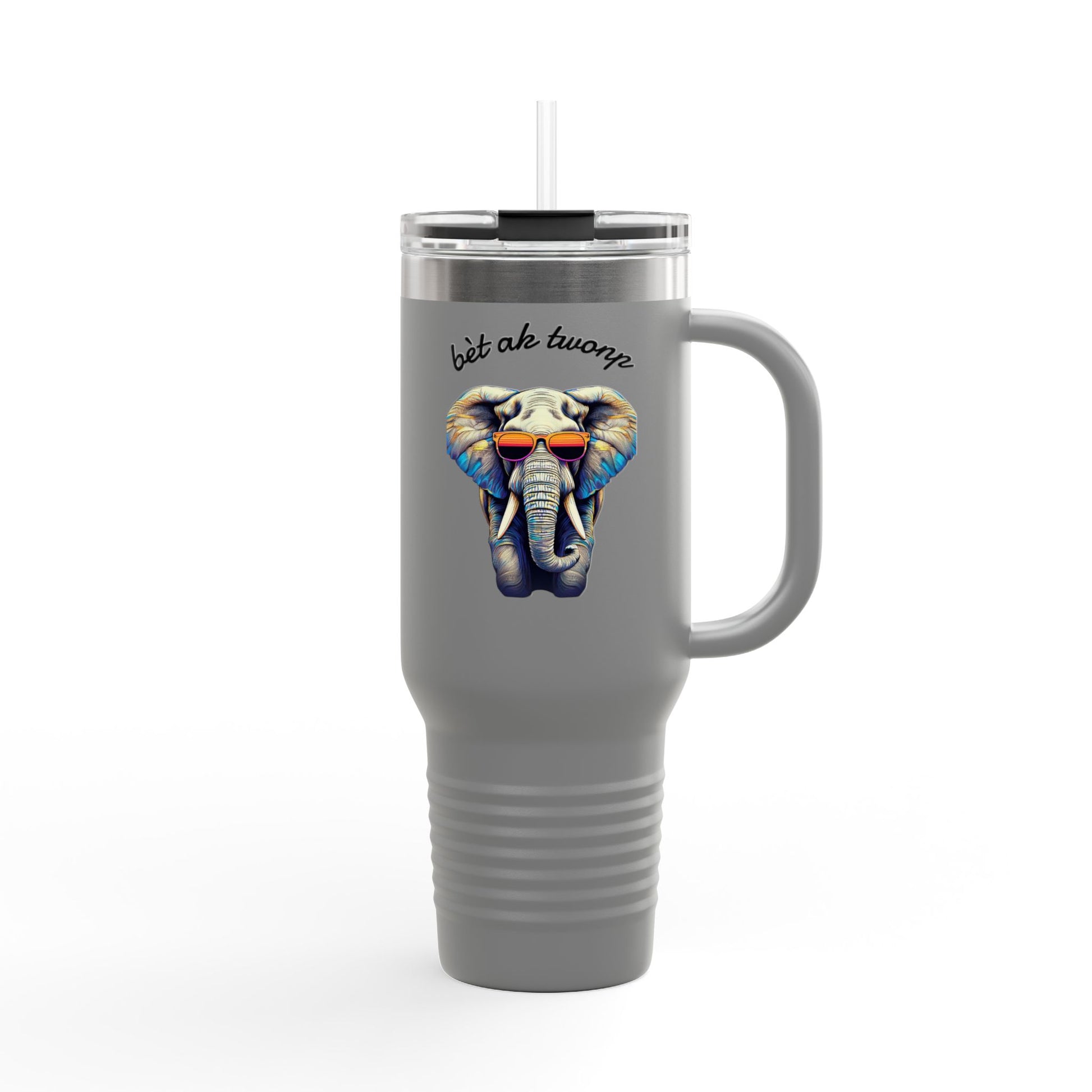 Bèt ak Twonp Travel Mug -  40oz Insulated