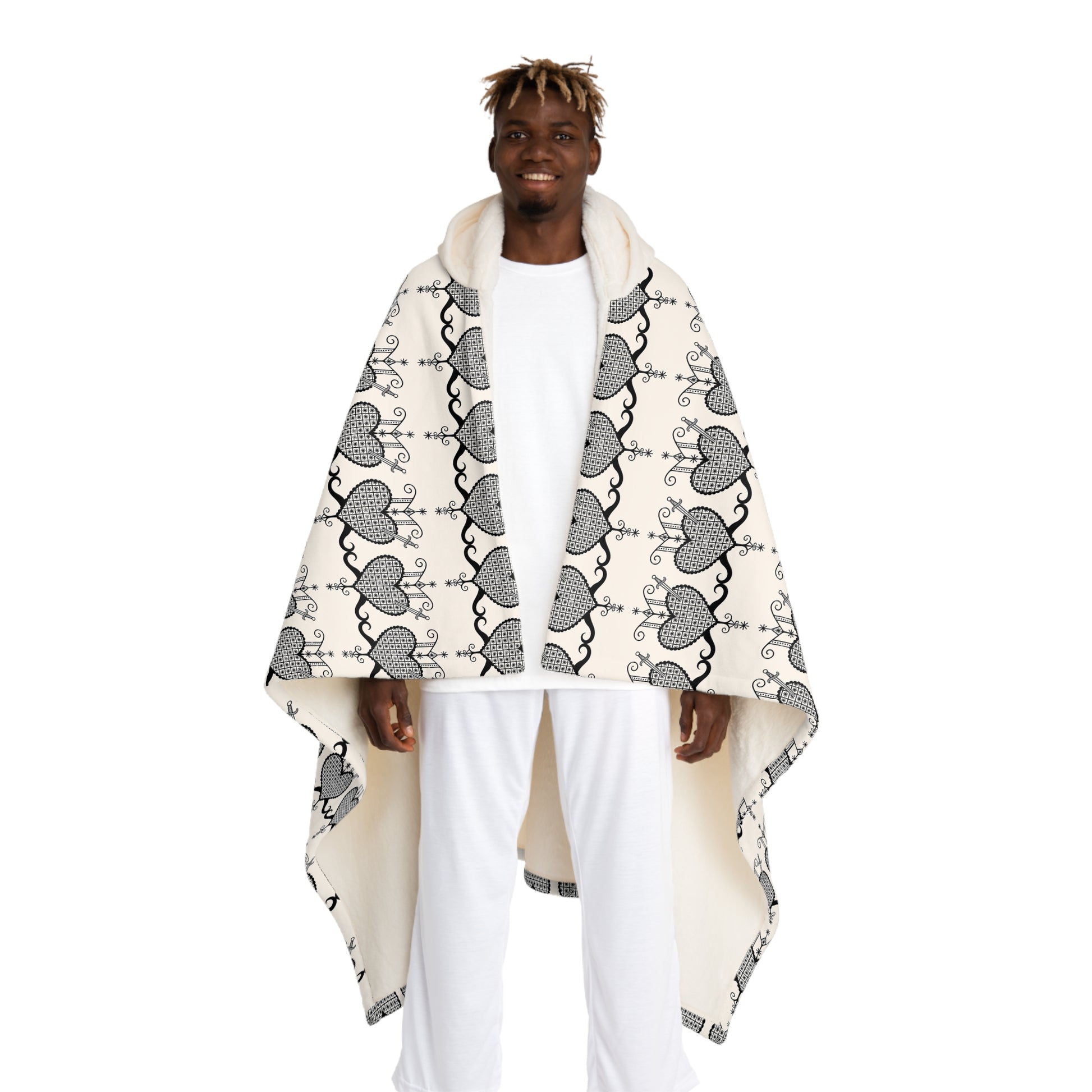 Dantò Hooded Sherpa Fleece Blanket