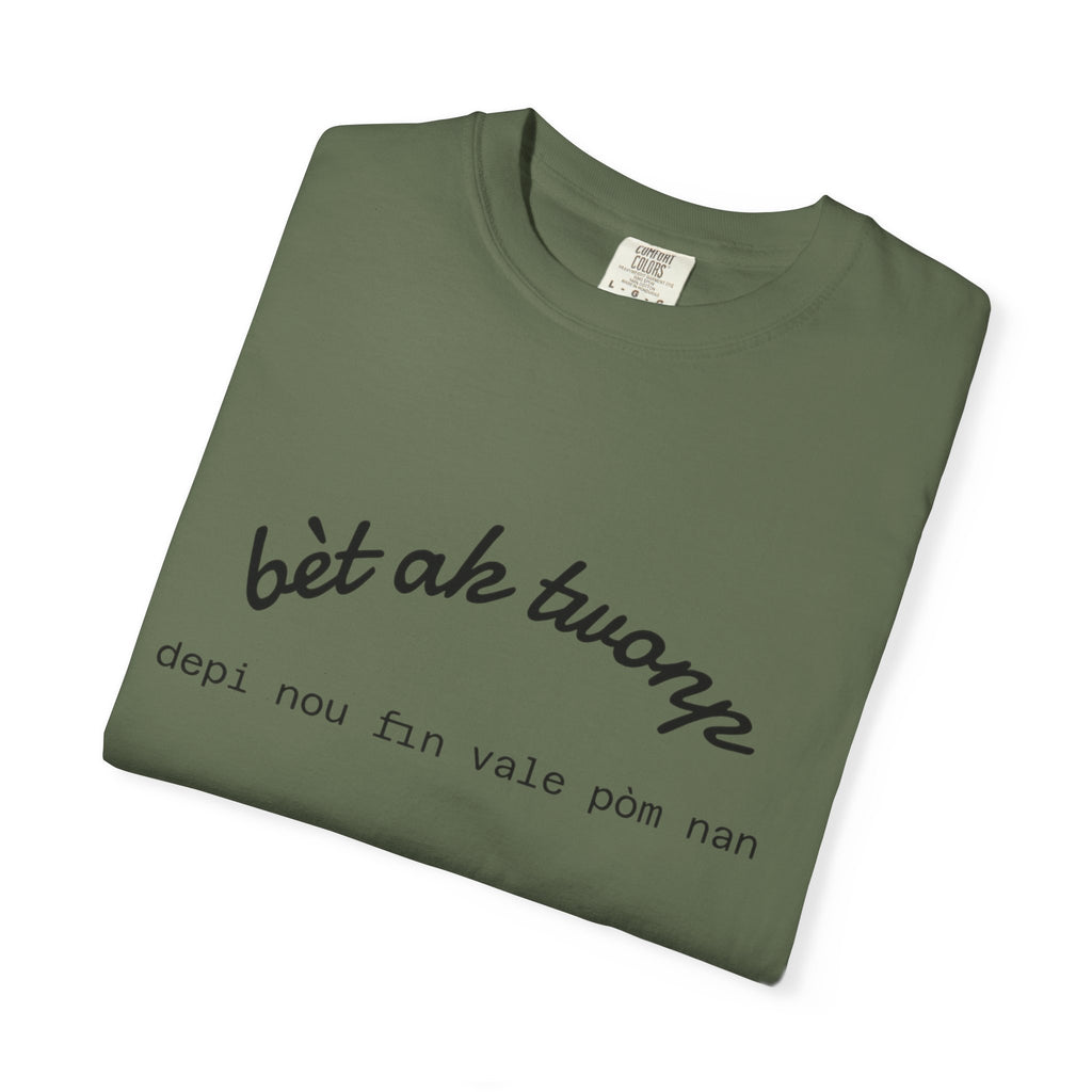 Bèt ak Twonp Funny Haitian Tee