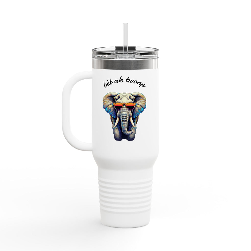 Bèt ak Twonp Travel Mug -  40oz Insulated