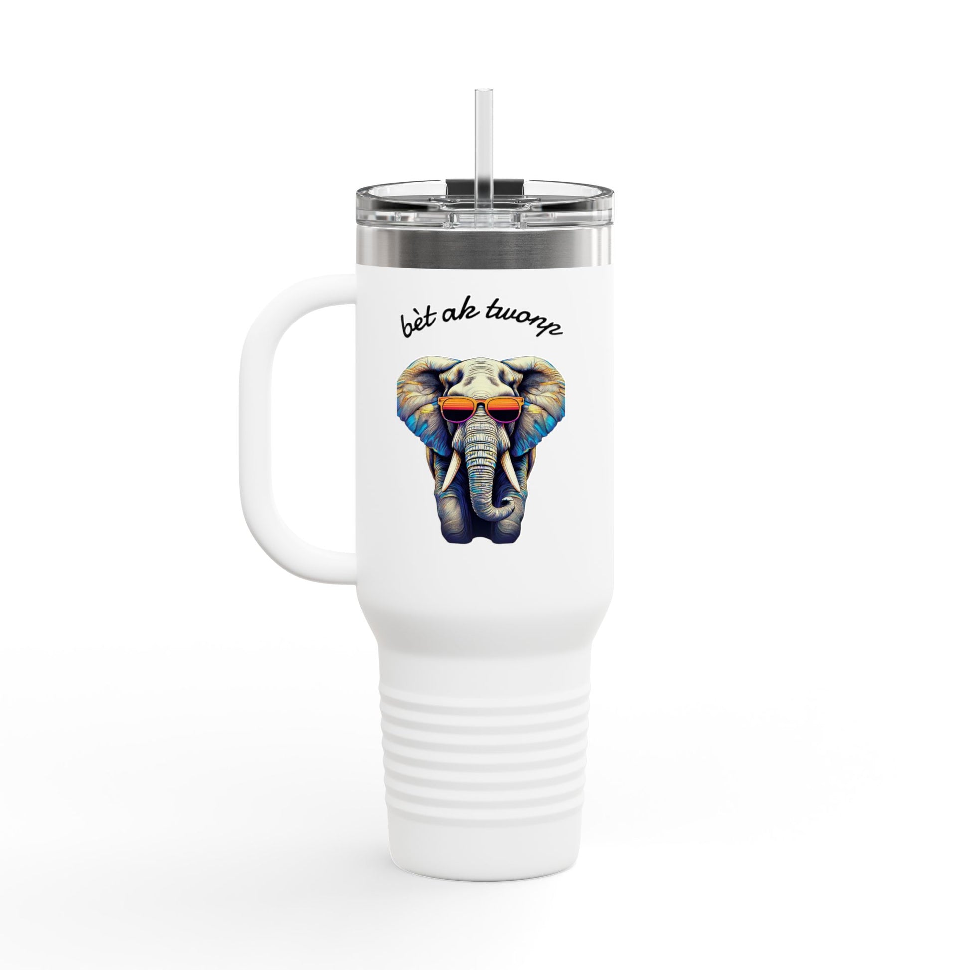 Bèt ak Twonp Travel Mug -  40oz Insulated