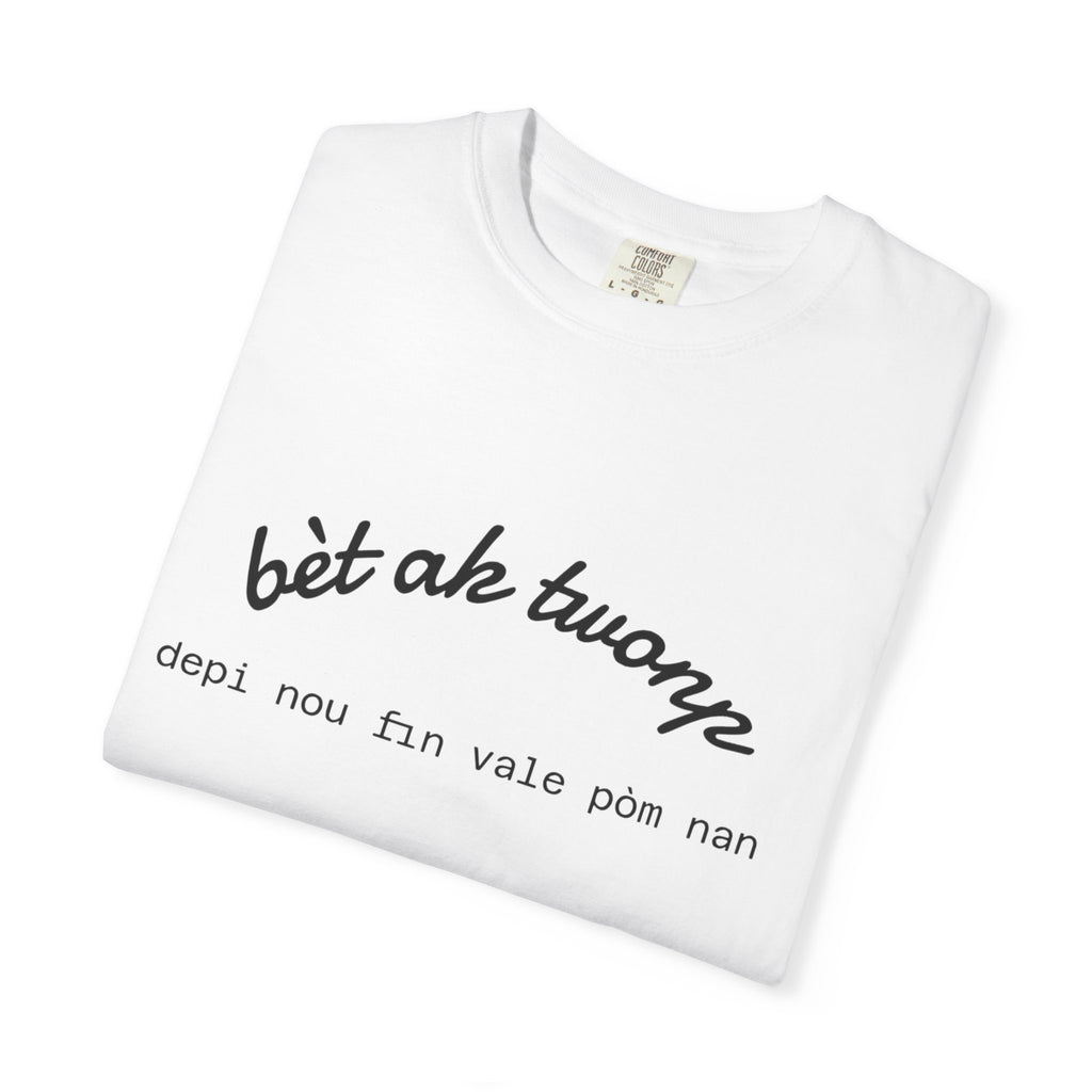 Bèt ak Twonp Funny Haitian Tee